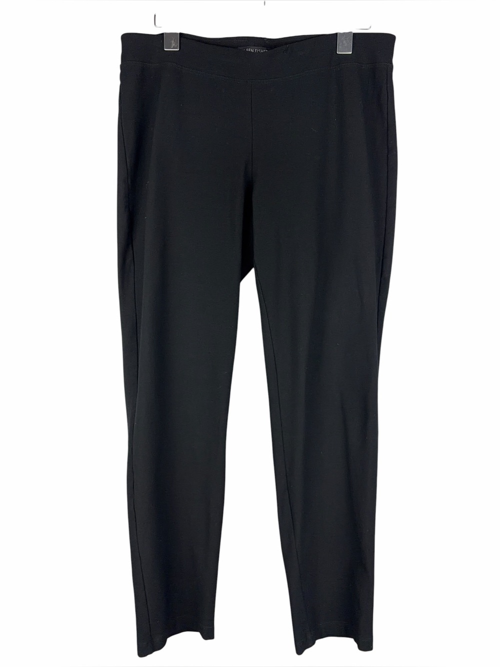 Eileen Fisher Black Viscose Jersey Pull-On Ankle Pants Size Small